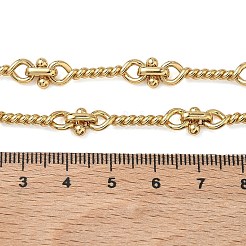Halsketten aus gedrehten Gliederketten aus Edelstahl 304 für Damen und Herren&nbsp;NJEW-Z115-02G