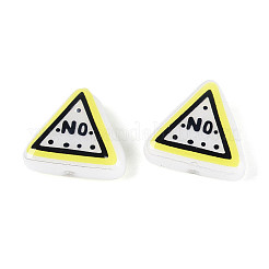 Печатные непрозрачные бусины из смолы&nbsp;RESI-N043-11