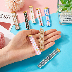 8 шт. 8-цветная подвеска-цветок из полиэстера в этническом стиле с жаккардом&nbsp;FIND-TA0004-53