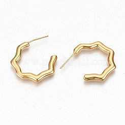 Серьги-кольца из латуни&nbsp;X-KK-R117-022-NF