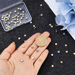72 Stück 2 Farben Edelstahl-Ohrmuttern&nbsp;STAS-HS0001-66