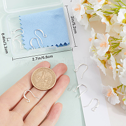 10 шт. 925 крючка для сережек из стерлингового серебра&nbsp;STER-BBC0007-12