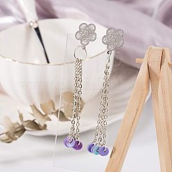 Фурнитура для сережек-гвоздиков из нержавеющей стали 304 STAS-PH0019-27P