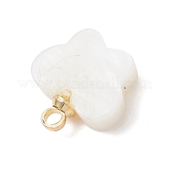 Подвески в виде бабочек из натуральных пресноводных ракушек с латунными креплениями.&nbsp;PALLOY-JF04894