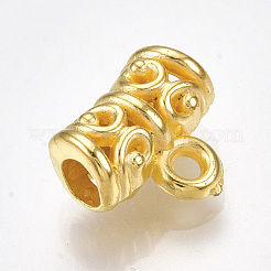 Ccb プラスチック チューブ ベイル  ループベイル  ゴールドカラー  10x12x6mm  穴：1.6mm&nbsp;CCB-S161-19G
