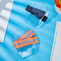 2шт 2-цветный пластиковый держатель для бейджа на руку AJEW-GF0007-59