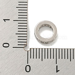 Латунь микропаве прозрачный кубический цирконий европейский бисер KK-L215-009P