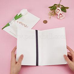 Бумажная свадебная открытка с клятвами&nbsp;AJEW-WH0258-903B