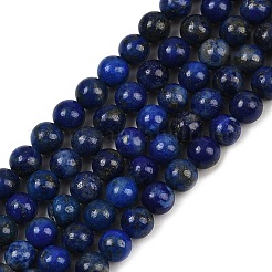 Нитки бусины из натурального ляписа-лазури&nbsp;G-G423-5mm-AB