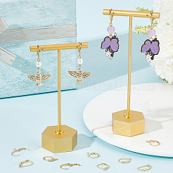 3 стиль фурнитуры для сережек с застежкой-рычагом из нержавеющей стали 304 STAS-SC0007-58G