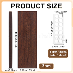 1 pedestal rectangular de madera para exhibición&nbsp;AJEW-WH0485-37C