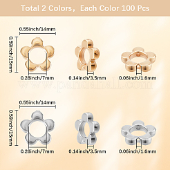 200шт 2 цвета ccb пластиковая рамка для бусин CCB-SC0001-24