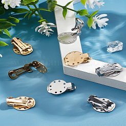 8 шт. 2-х цветная фурнитура для сережек-клипс из нержавеющей стали 304&nbsp;STAS-LP0001-45