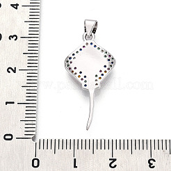 Латунные микро проложить кубического циркония подвески&nbsp;KK-T080-13P