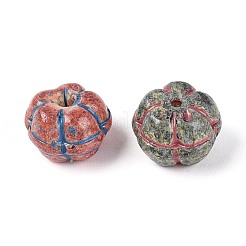 Picasso-Backfarbe und mit Goldmetall durchzogene Glasperlen&nbsp;DGLA-T004-51M