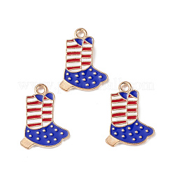 Подвески из сплава с эмалью в стиле американского флага ENAM-K067-40
