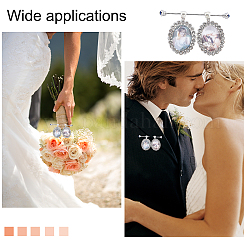 Наборы для самостоятельного изготовления овальной подвески-броши DIY-CA0004-04