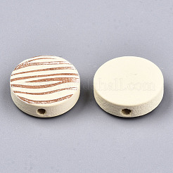 Perle di legno naturale verniciate&nbsp;WOOD-T021-50A-08