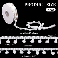Rubans en polyester avec pompons&nbsp;OCOR-WH0033-49