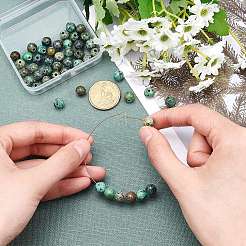 Бусы натуральная африканская бирюза (яшма)&nbsp;G-AR0001-68