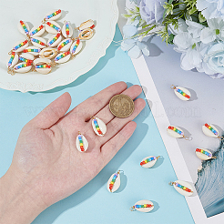 30 шт. подвески из натуральной ракушки каури FIND-ME0002-51