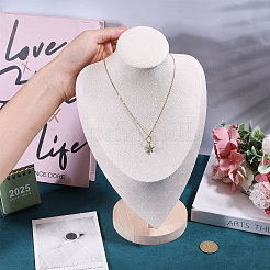 Деревянные подставки для ожерелий в форме бюста&nbsp;NDIS-WH0003-019A-01