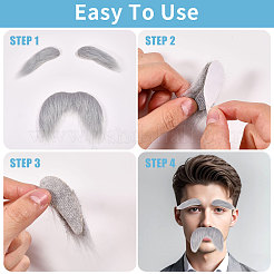 4 сумка 2 стиля полиэстер рождественская борода Санта-Клауса AJEW-CA0004-95