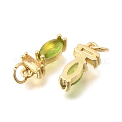 Ottone micro spianare pendenti zirconi&nbsp;KK-C255-15B-03