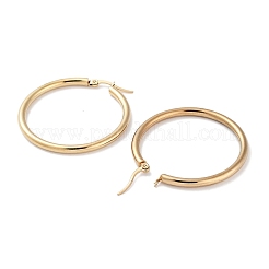 Ring 304 Edelstahl Creolen für Frauen Männer&nbsp;EJEW-B049-01E-G