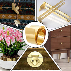1м плоские латунные рулоны&nbsp;DIY-WH0308-770