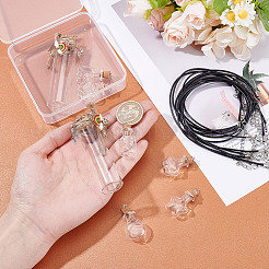 Пустые бутылки из прозрачного стекла AJEW-NB00008