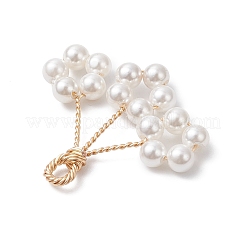 Подвески из круглых бусин с ракушечным жемчугом PALLOY-TA00323