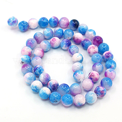 Natur persische Jade Perlen Stränge&nbsp;G-D434-10mm-27