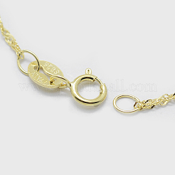 925 ожерелья цепи стерлингового серебра STER-F039-45cm-06G