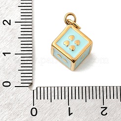 Подвески из нержавеющей стали 304 с эмалью&nbsp;STAS-P431-25G-03