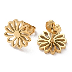 Серьги-гвоздики из нержавеющей стали 304 EJEW-B022-05G