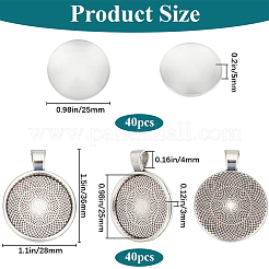 Наборы для изготовления подвесок из сплава в виде купола своими руками&nbsp;DIY-SP0001-60B