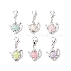 Акриловые подвесные украшения с имитацией жемчуга HJEW-JM04007-01