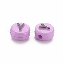 Непрозрачные разноцветные акриловые бусины&nbsp;MACR-Q242-002