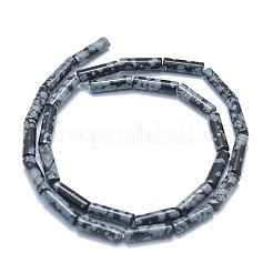 Природные снежинка обсидиан бисер нитей G-F631-D14