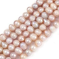 Brins de perles de culture d'eau douce naturelles&nbsp;PEAR-I007-07Z-01A