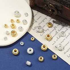 9шт 3 стиля латунь микро паве прозрачные кубические бусины из циркония&nbsp;KK-YW0004-43G