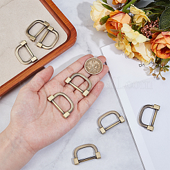 8 шт. D-образные застежки из цинкового сплава FIND-NB0006-32