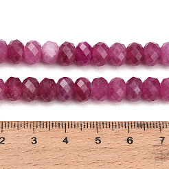 Fili di perle sfaccettate di giada bianca naturale tinta&nbsp;GG-CBAE966-01A-P