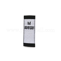 Kleidergrößenetiketten aus Polyester&nbsp;LS-FIND-WH0003-76D