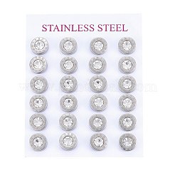 Серьги-гвоздики из нержавеющей стали 304 EJEW-H362-10P-A