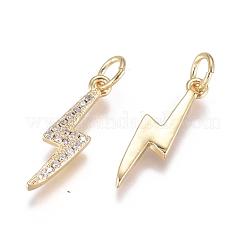 Латунные микро проложить кубического циркония подвески ZIRC-G168-15G