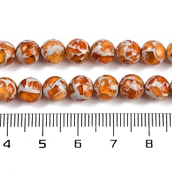 Нити синтетических янтарных бусин&nbsp;X1-G-M199-02G