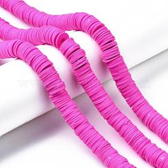 Плоские круглые бусины из глины ручной работы полимерные&nbsp;CLAY-R067-12mm-31