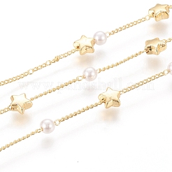 Латунная цепочка из бисера ручной работы CHC-G011-16G